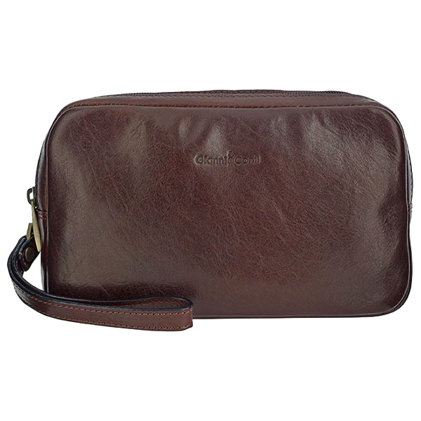 Gianni Conti Wash Bag Brown-Veske-BagBrokers