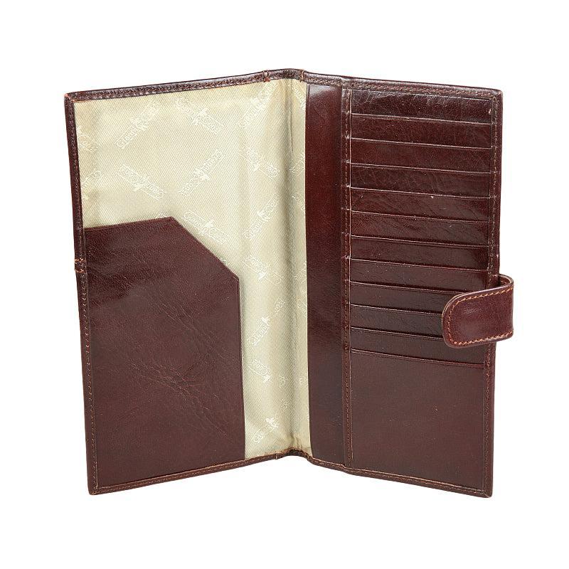 Gianni Conti reisemappe i skinn Brun-Lommebok/ Kortholder-BagBrokers