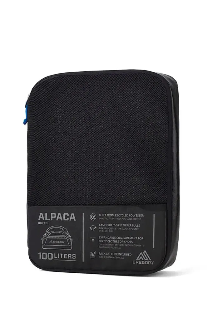Gregory Alpaca 100 Duffle bag Obsidian Black-Bagger-BagBrokers