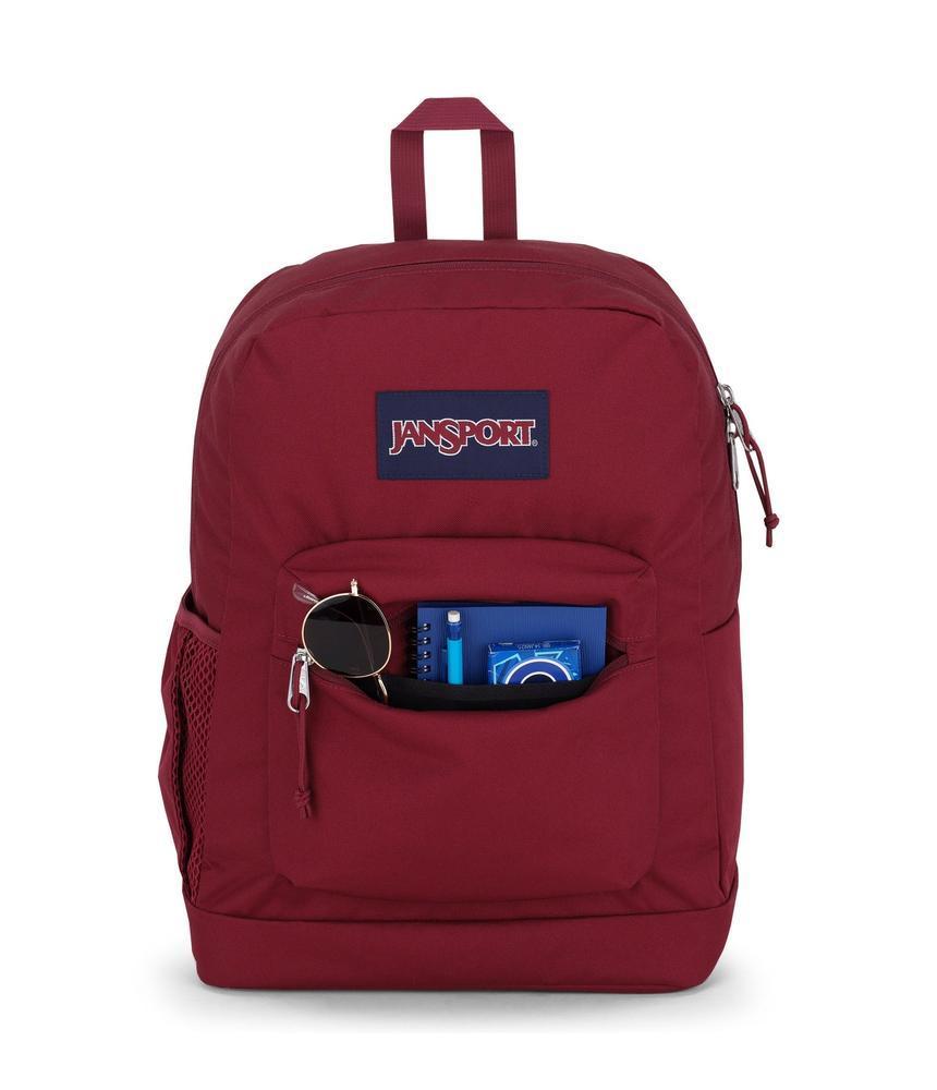 JanSport Cross Town Plus sekk 26 liter Russet Red-Ryggsekker-BagBrokers