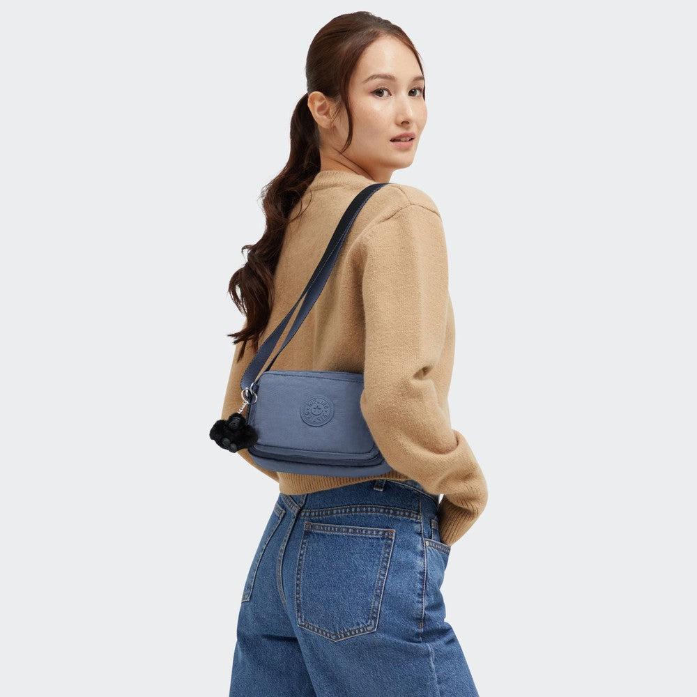 Kipling Abanu Liten Crossbody-veske Blue Lover-Veske-BagBrokers
