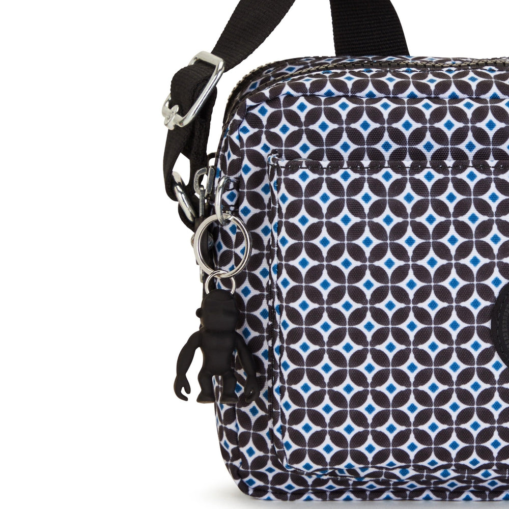Kipling Abanu Medium Crossbody-veske Blackish Tile-Veske-BagBrokers