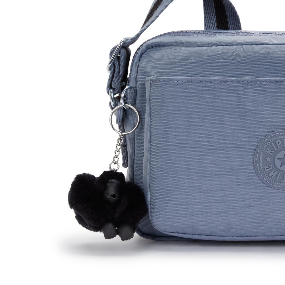 Kipling Abanu Medium Crossbody-veske Blue Stone-Veske-BagBrokers