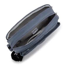 Kipling Abanu Medium Crossbody-veske Blue Stone-Veske-BagBrokers