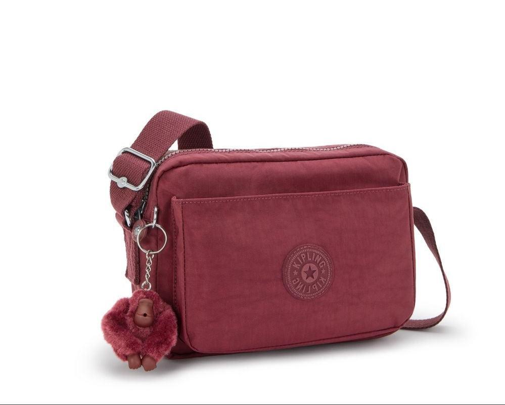 Kipling Abanu Medium Crossbody-veske Lounge Wine-Veske-BagBrokers