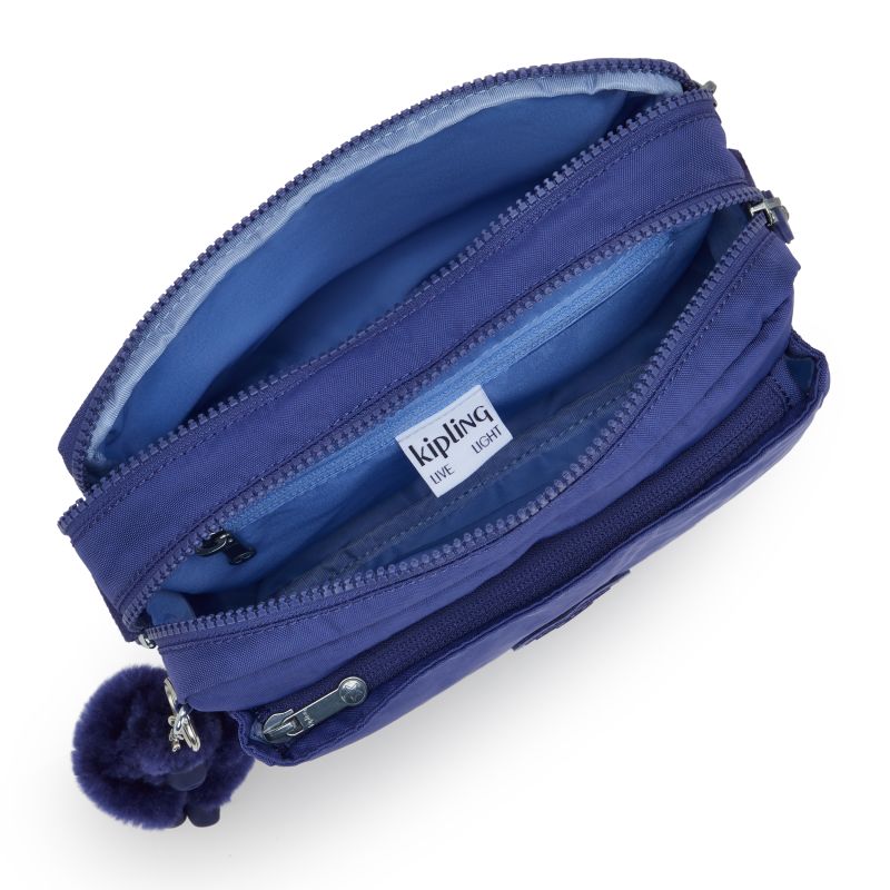 Kipling Abanu Medium Crossbody-veske Ocean Blue-Veske-BagBrokers
