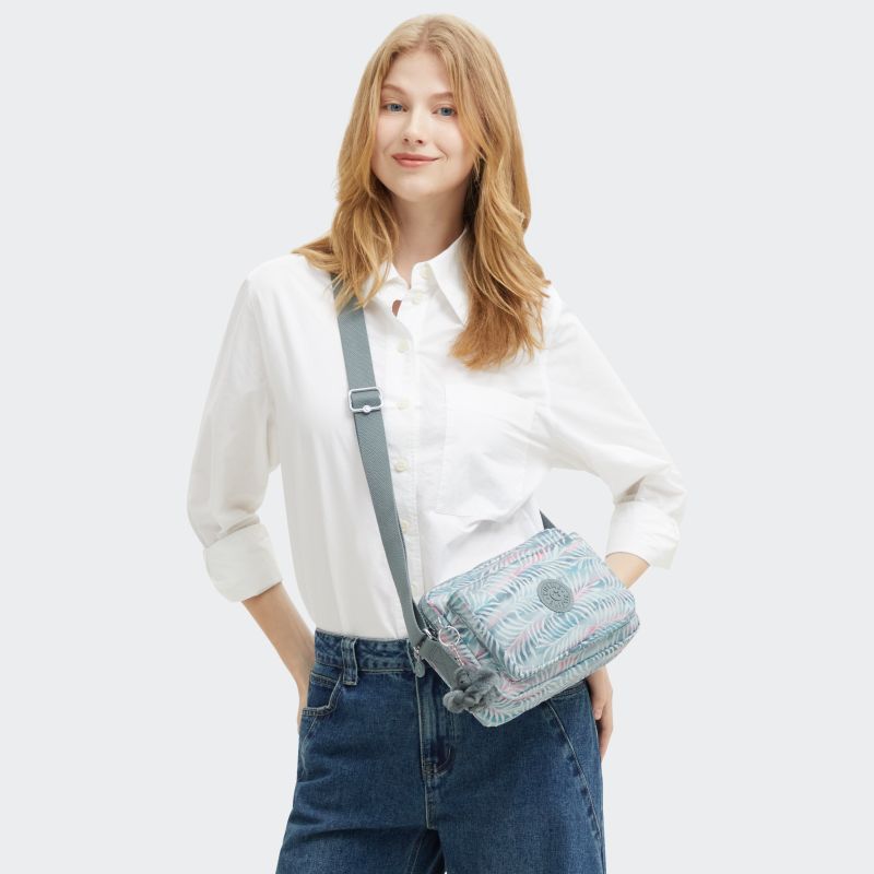 Kipling Abanu Medium Crossbody-veske Palmtree Leaves-Veske-BagBrokers