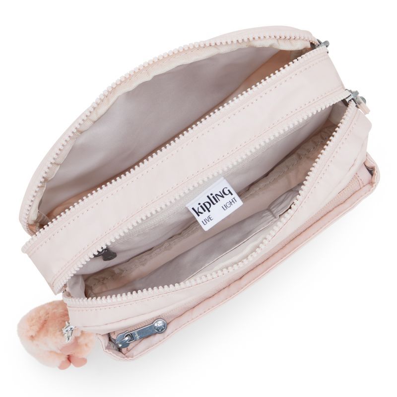 Kipling Abanu Medium Crossbody-veske Pink Shine-Veske-BagBrokers