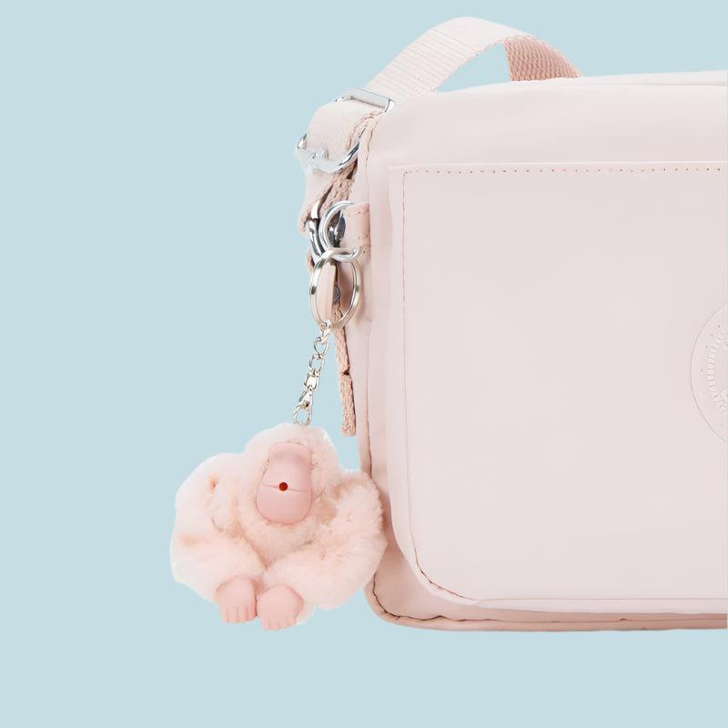 Kipling Abanu Medium Crossbody-veske Pink Shine-Veske-BagBrokers