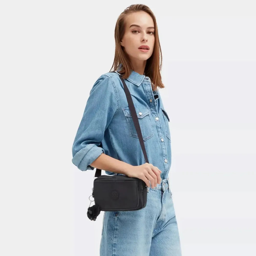 Kipling Abanu Multi mini 2-in-1 Crossbody og midjeveske Black Noir-Veske-BagBrokers