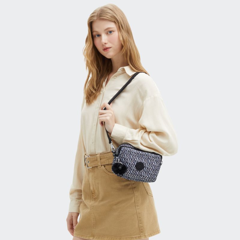 Kipling Abanu Multi mini 2-in-1 Crossbody og midjeveske Holiday Waves-Veske-BagBrokers