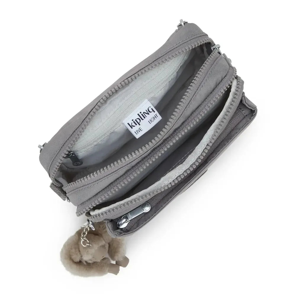 Kipling Abanu Multi mini 2-in-1 Crossbody og midjeveske Inviting Grey-Veske-BagBrokers