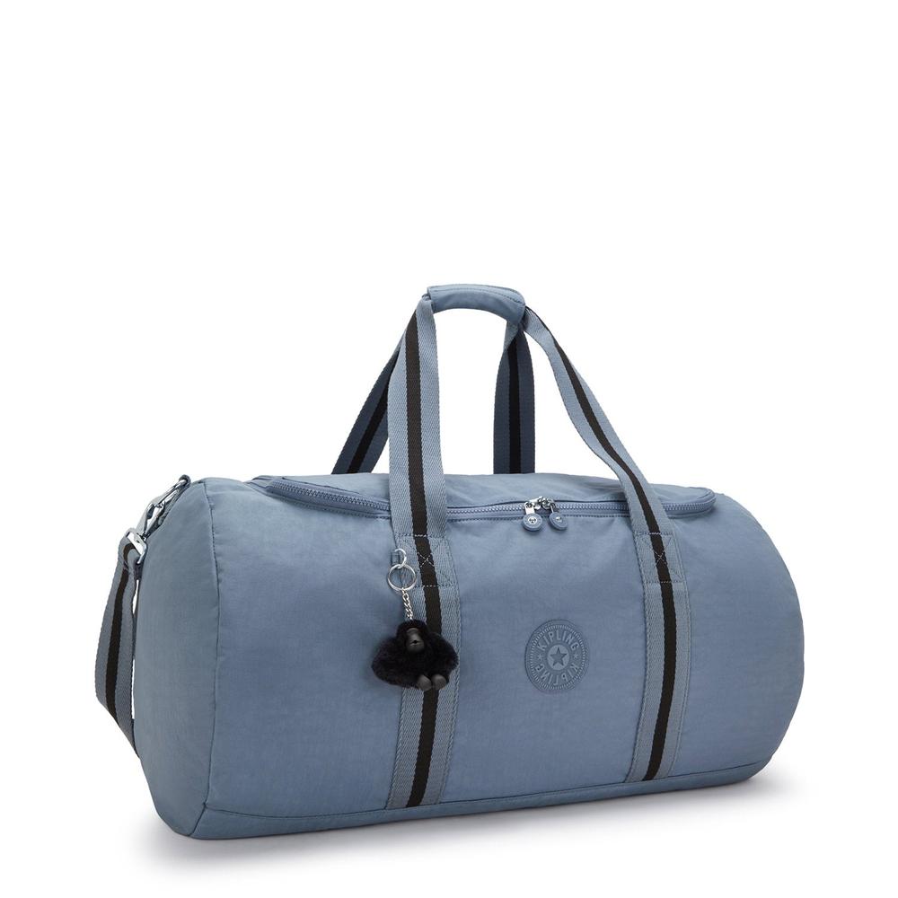 Kipling Argus medium dufflebag Blue Stone-bagger-BagBrokers