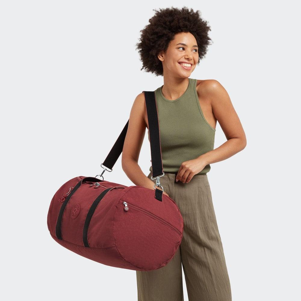 Kipling Argus medium dufflebag Flaring Rust-bagger-BagBrokers