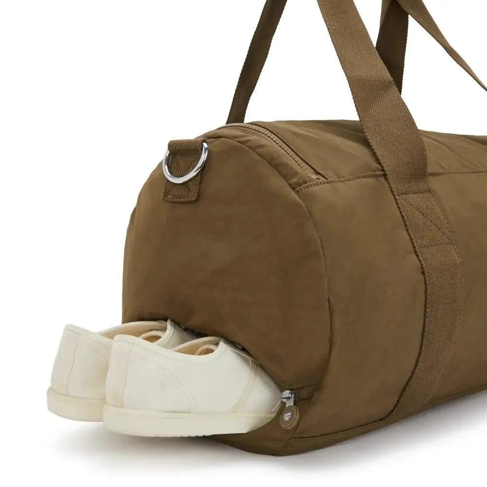 Kipling Argus small dufflebag Smooth Khaki-bagger-BagBrokers
