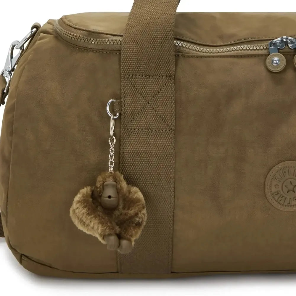 Kipling Argus small dufflebag Smooth Khaki-bagger-BagBrokers