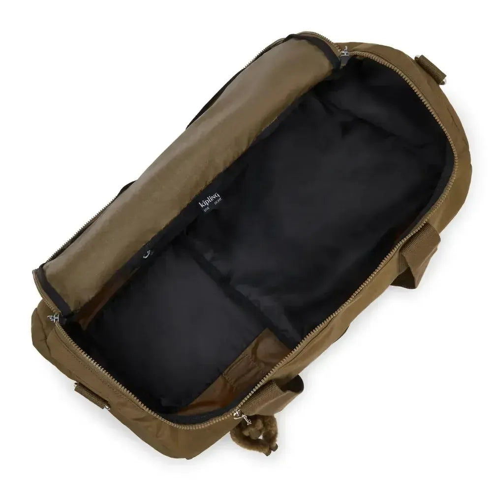 Kipling Argus small dufflebag Smooth Khaki-bagger-BagBrokers