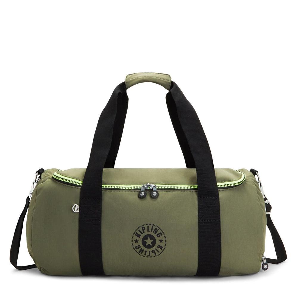 Kipling Argus small dufflebag Strong Moss-bagger-BagBrokers
