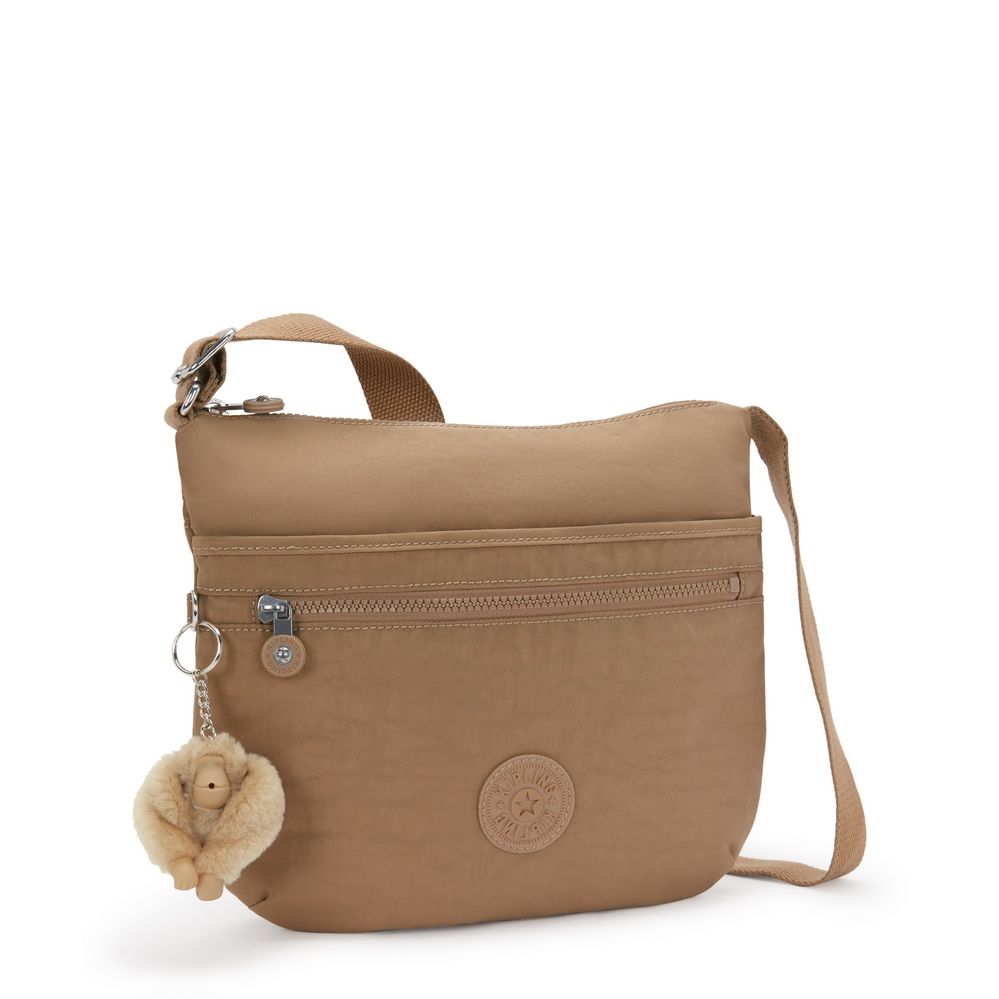 Kipling Arto skulderveske Early Tan-Veske-BagBrokers