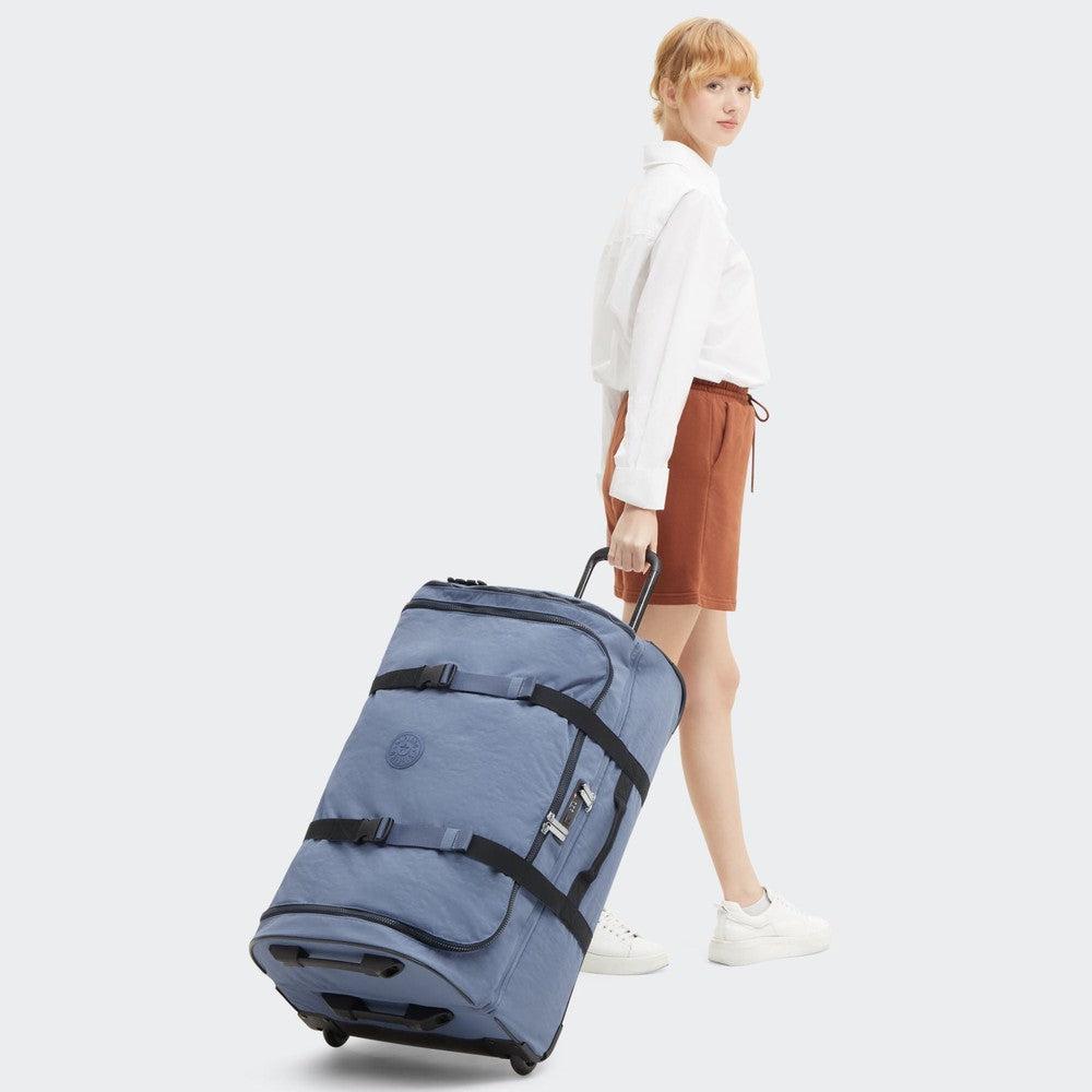 Kipling Aviana L stor dufflebag med 2 hjul Blue Lover-bagger-BagBrokers
