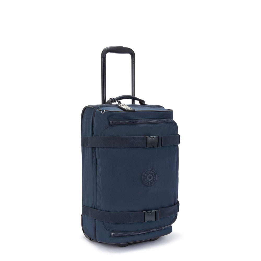Kipling Aviana S liten dufflebag med 2 hjul Blue Bleu-bagger-BagBrokers