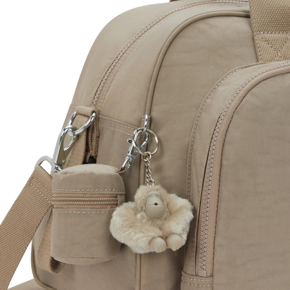Kipling Camama Stelleveske Soft Taupe-Bagger-BagBrokers