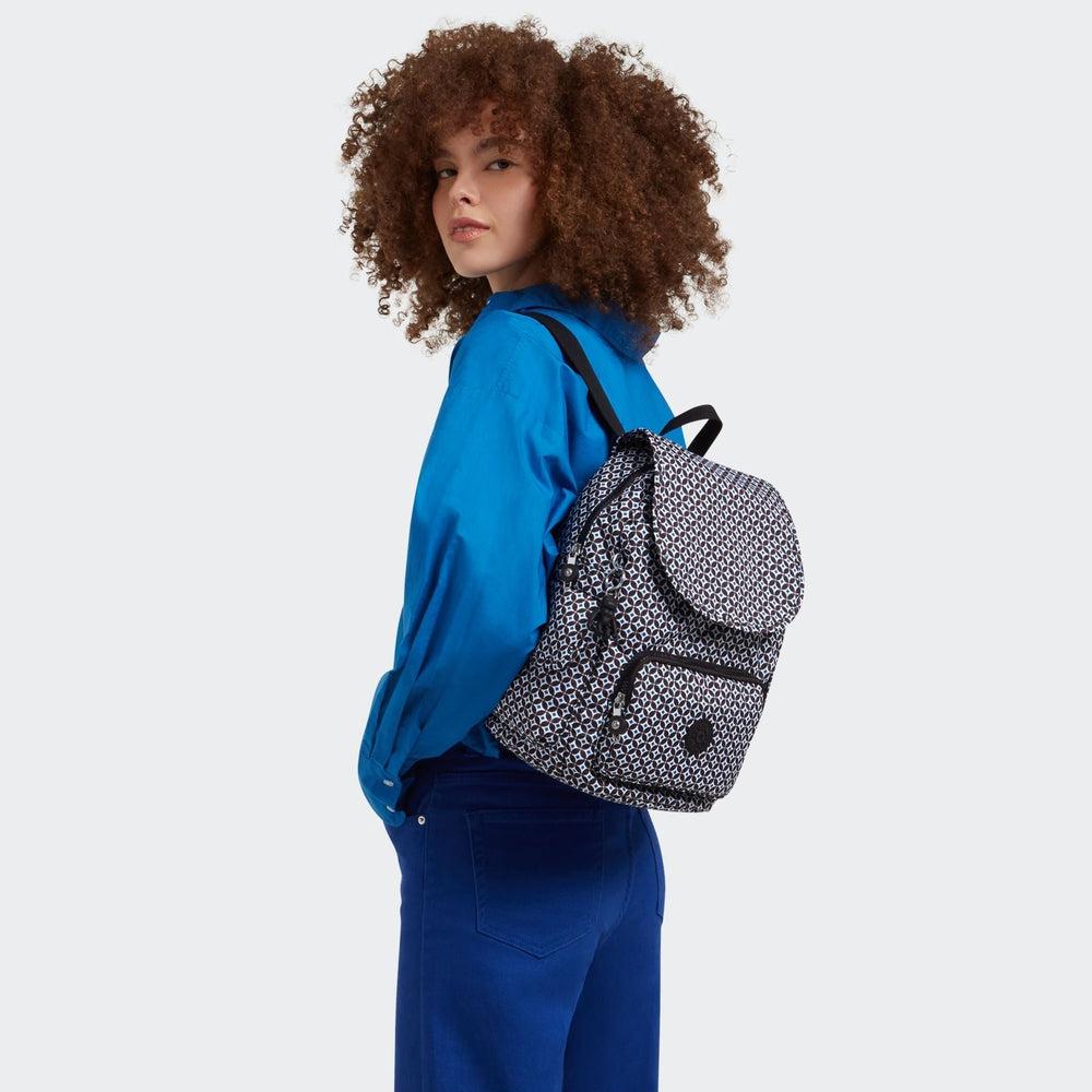 Kipling City Pack S liten ryggsekk Blackish Tile-Ryggsekker-BagBrokers
