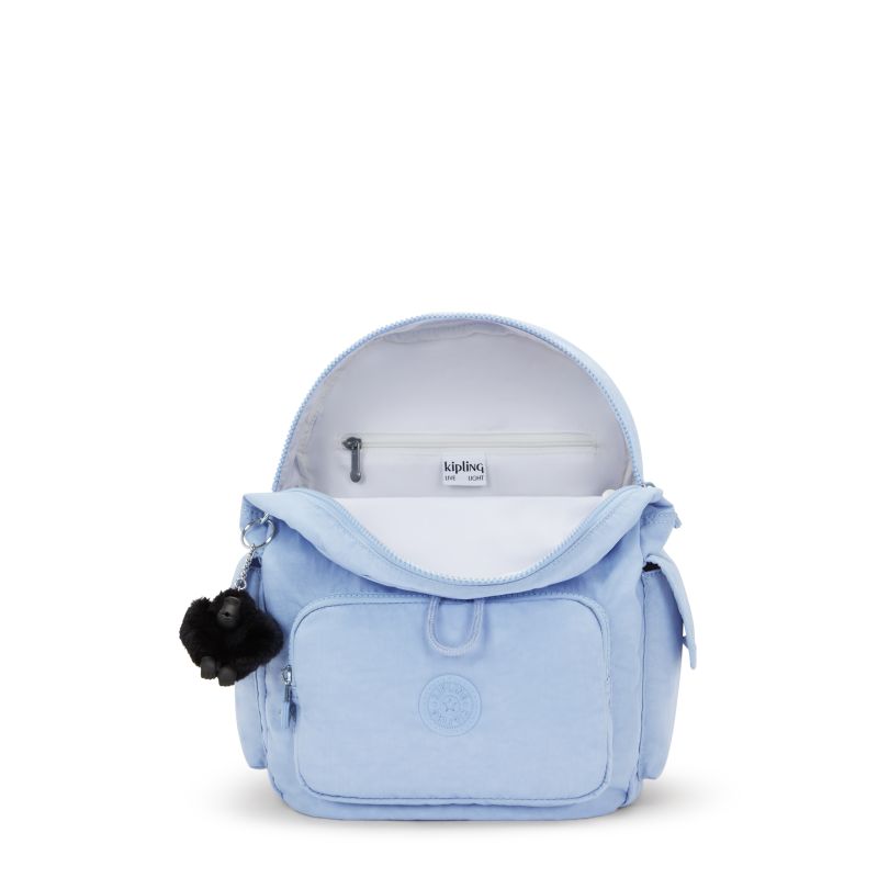 Kipling City Pack S liten ryggsekk Cloudy Sky Blue-Ryggsekker-BagBrokers
