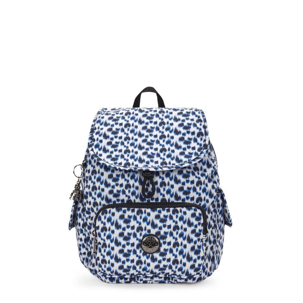 Kipling City Pack S liten ryggsekk Curious Leopard-Ryggsekker-BagBrokers