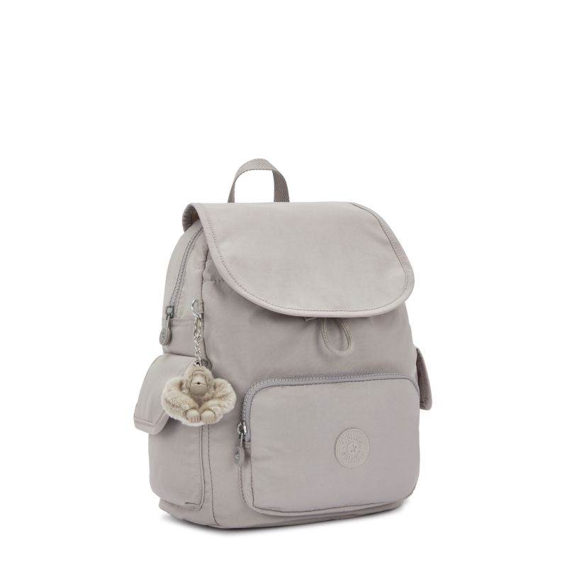Kipling City Pack medium ryggsekk Grey Gris-Ryggsekker-BagBrokers