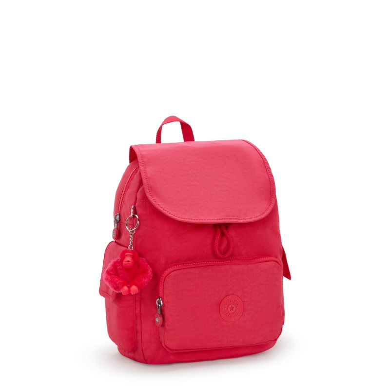 Kipling City Pack S liten ryggsekk Resort Pink (red)-Ryggsekker-BagBrokers