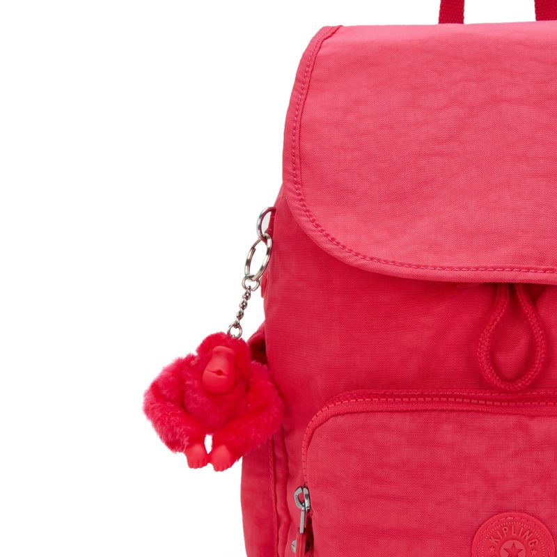 Kipling City Pack S liten ryggsekk Resort Pink (red)-Ryggsekker-BagBrokers