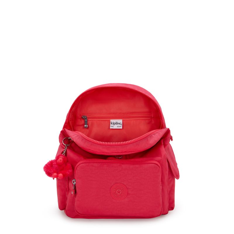 Kipling City Pack S liten ryggsekk Resort Pink (red)-Ryggsekker-BagBrokers
