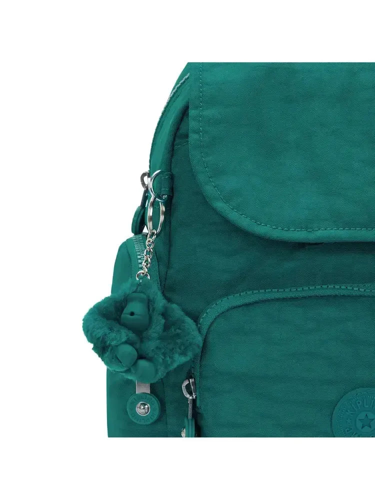 Kipling City Zip liten ryggsekk Outspoken Green-Ryggsekker-BagBrokers