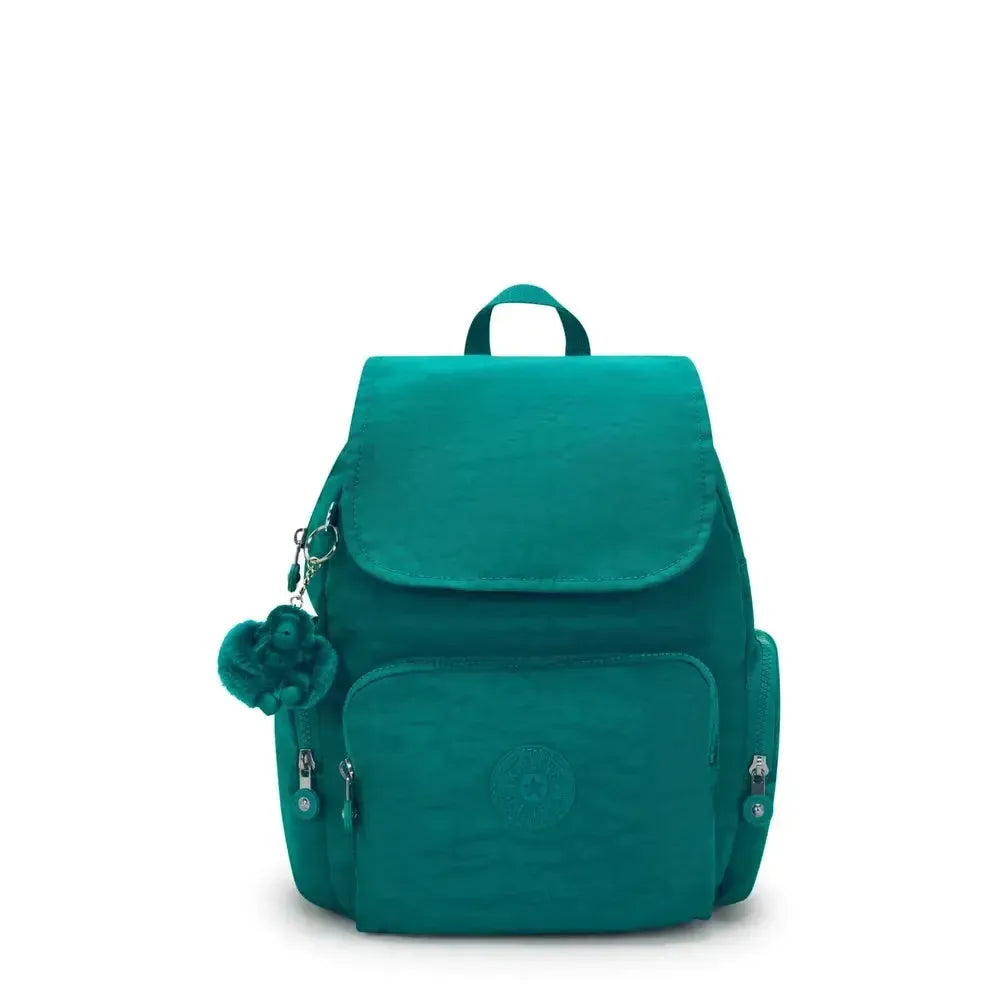 Kipling City Zip liten ryggsekk Outspoken Green-Ryggsekker-BagBrokers