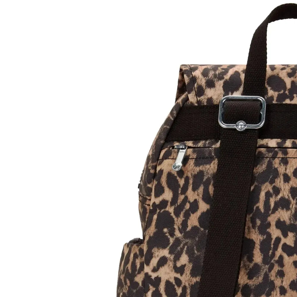 Kipling City Zip liten ryggsekk Wild Leopard-Ryggsekker-BagBrokers