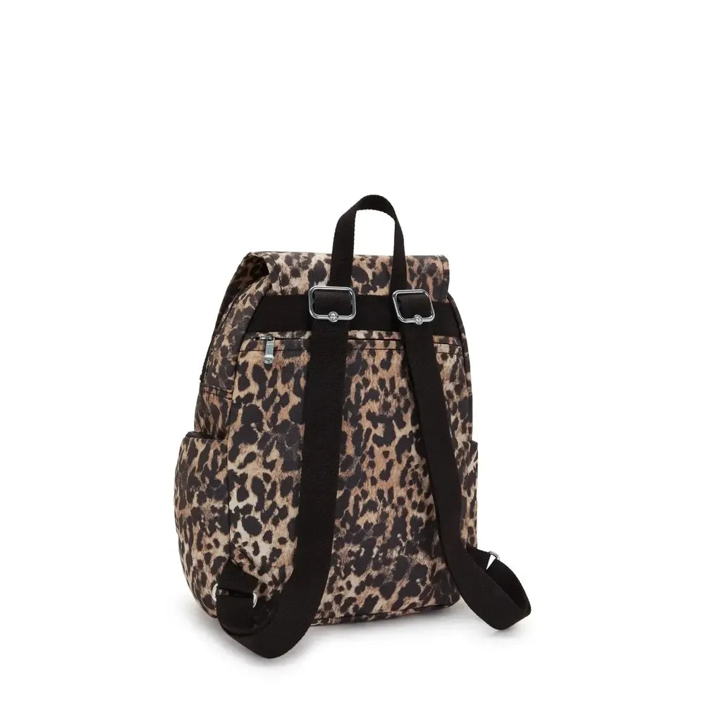 Kipling City Zip liten ryggsekk Wild Leopard-Ryggsekker-BagBrokers