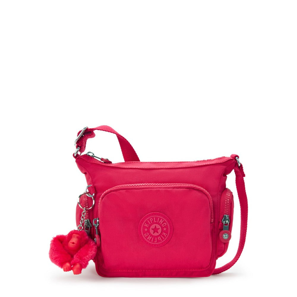 Kipling Gabbie Mini skulderveske Confetti Pink-Veske-BagBrokers
