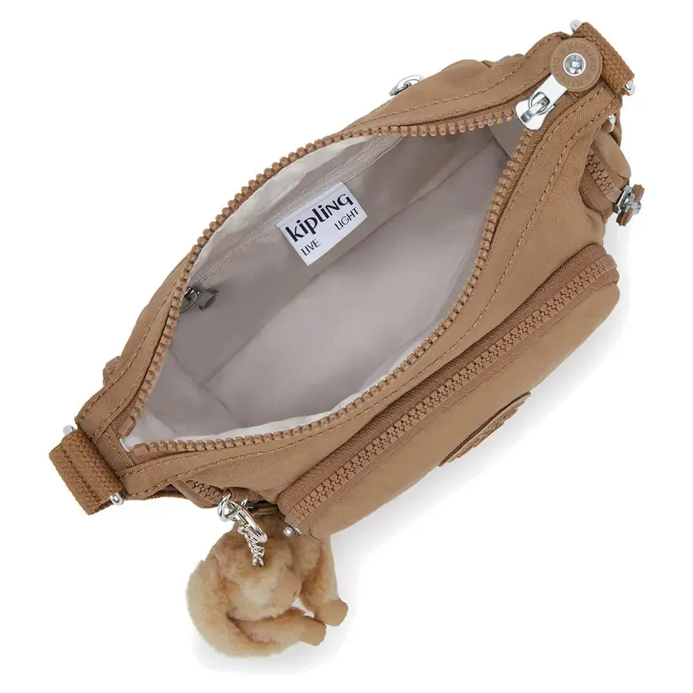 Kipling Gabbie Mini skulderveske Early Tan-Veske-BagBrokers