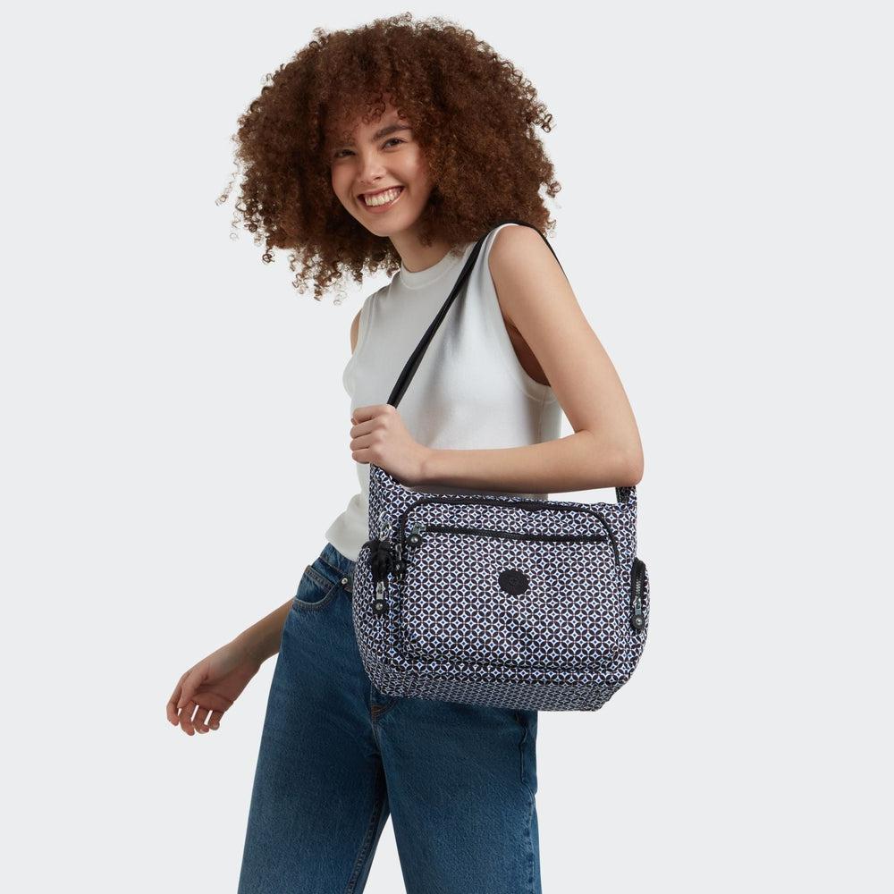 Kipling Gabbie medium skulderveske Blackish Tile-Veske-BagBrokers