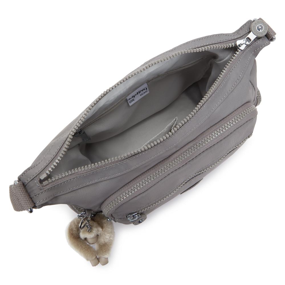 Kipling Gabbie medium skulderveske Inviting Grey-Veske-BagBrokers