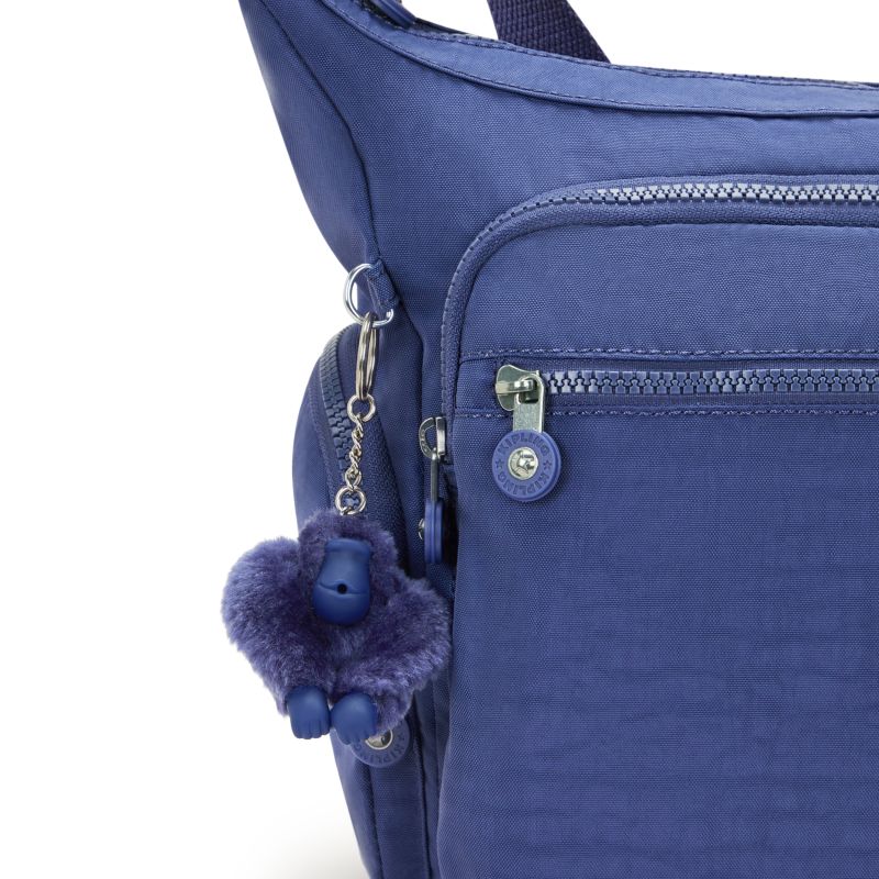 Kipling Gabbie medium skulderveske Resort Ocean Blue-Veske-BagBrokers