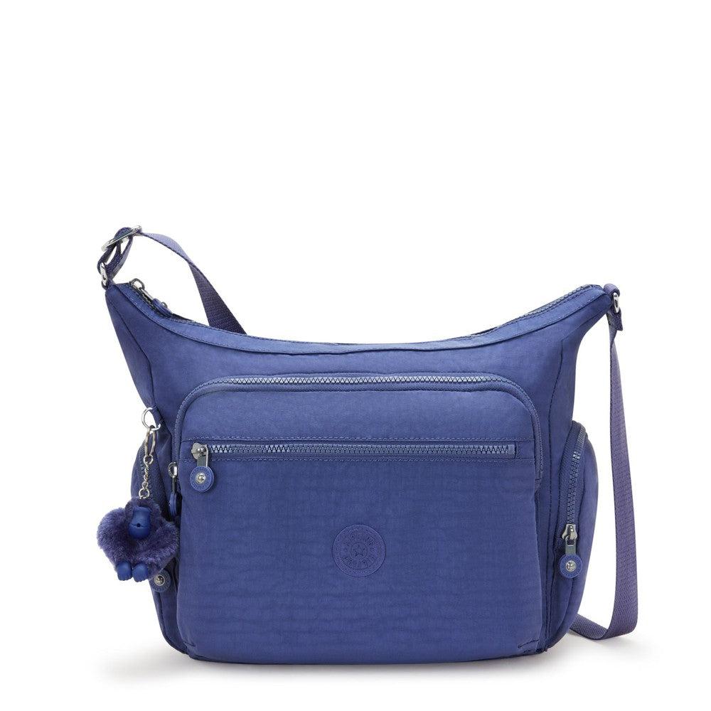 Kipling Gabbie medium skulderveske Resort Ocean Blue-Veske-BagBrokers