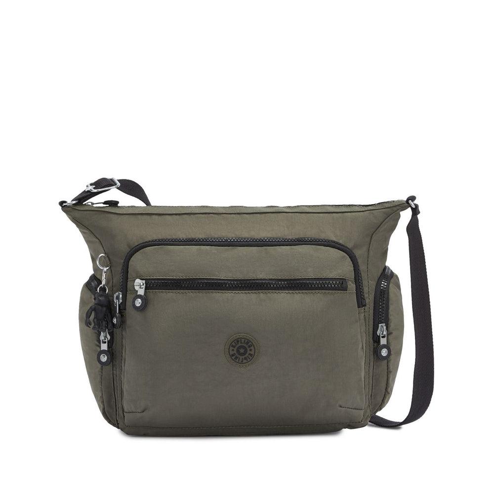 Kipling Gabbie small skulderveske green moss-Veske-BagBrokers