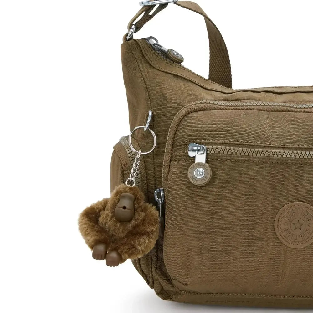 Kipling Gabbie small skulderveske Smooth Khaki-Veske-BagBrokers