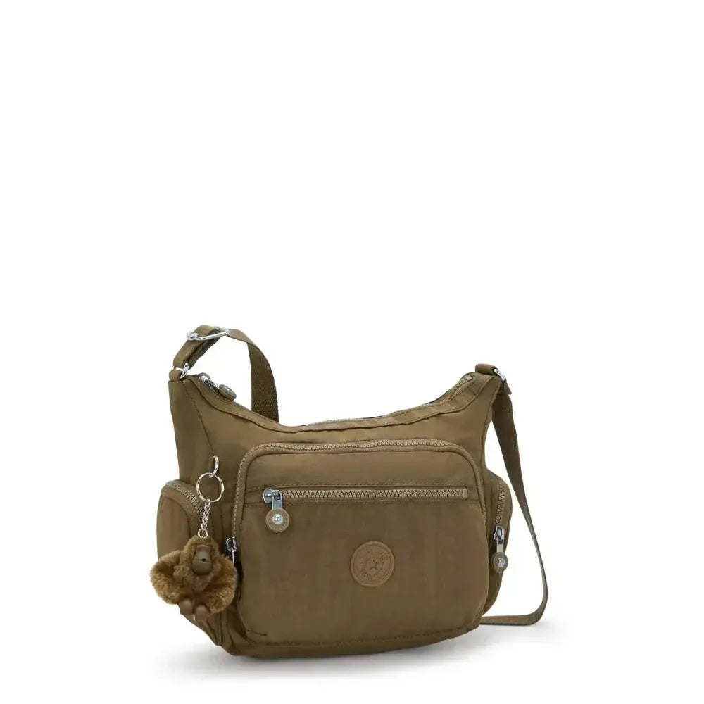 Kipling Gabbie small skulderveske Smooth Khaki-Veske-BagBrokers