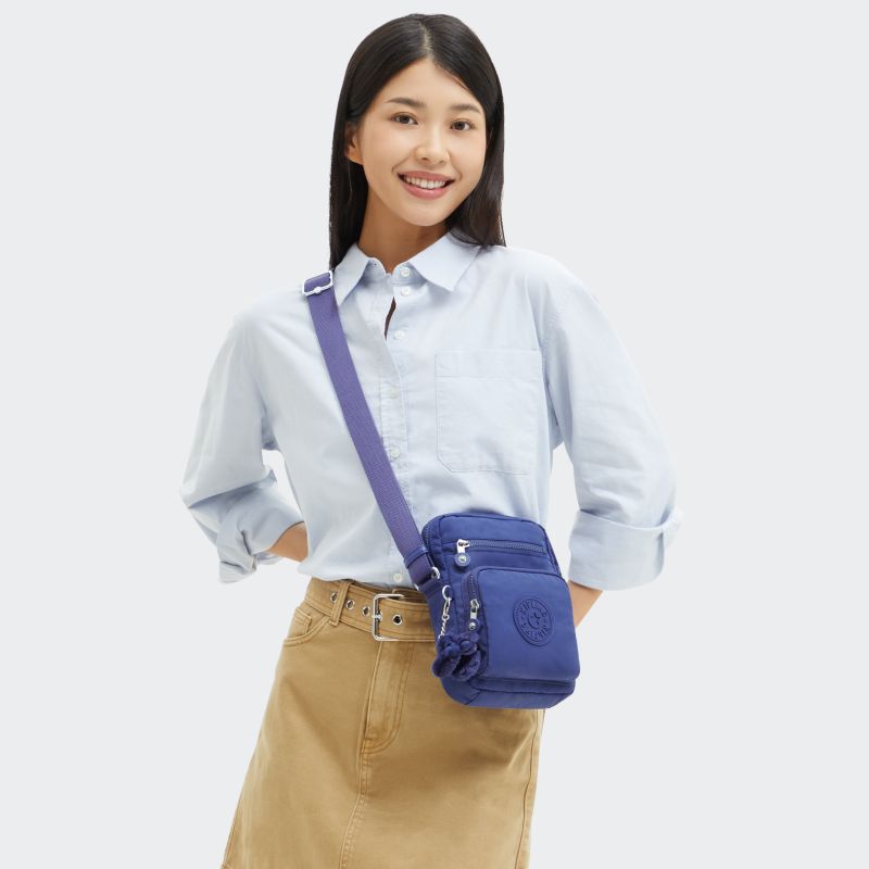 Kipling Gunne liten Crossbody-veske Ocean Blue-Veske-BagBrokers