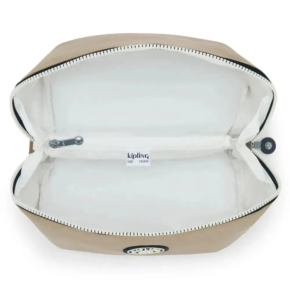 Kipling Mirko M toalettmappe Soft Taupe-Toalettmappe-BagBrokers