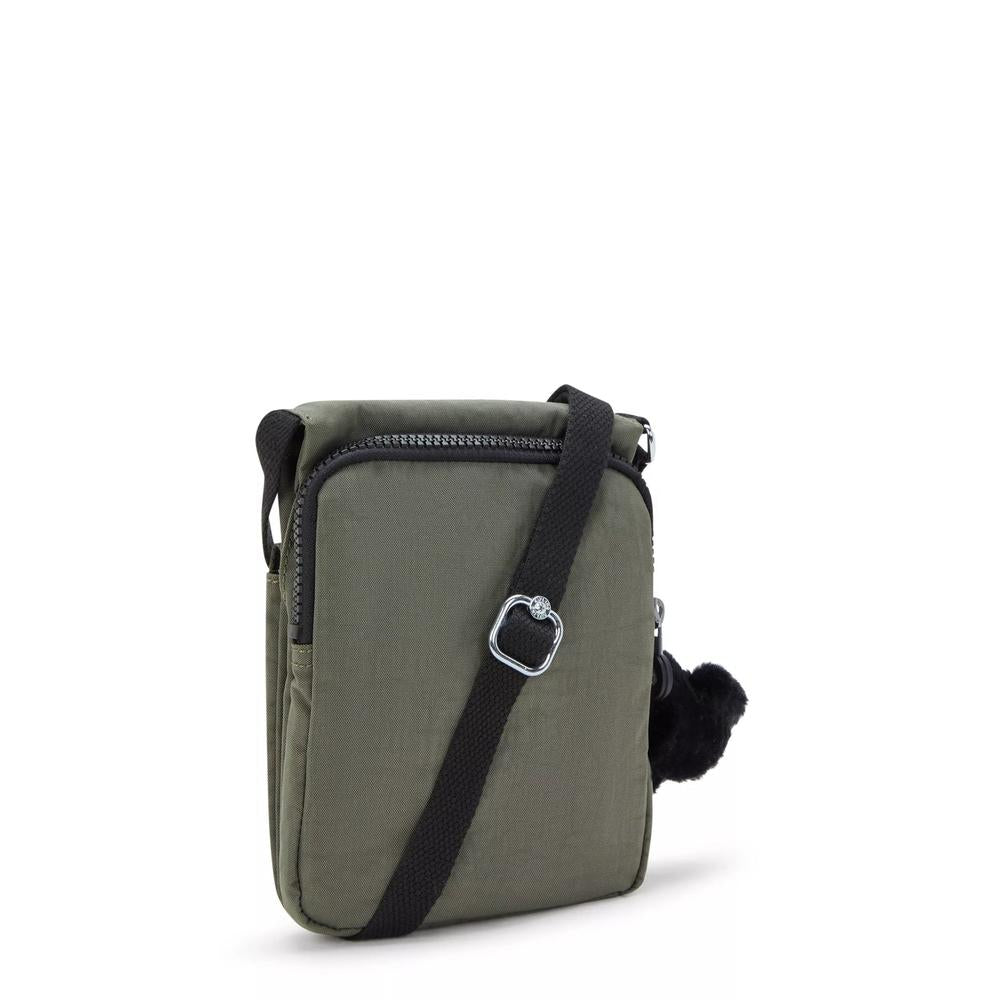 Kipling New Eldorado liten Crossbody-veske Green Moss-Veske-BagBrokers
