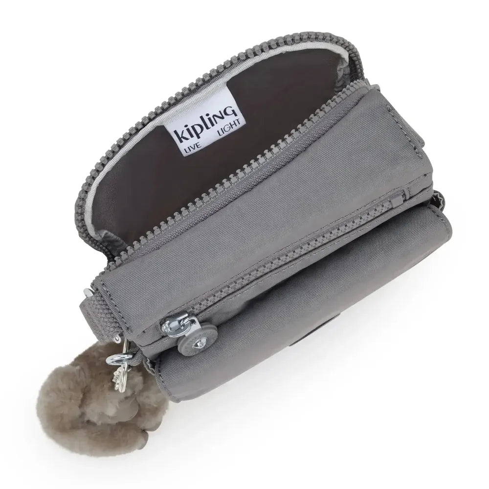 Kipling New Eldorado liten Crossbody-veske Inviting Grey-Veske-BagBrokers